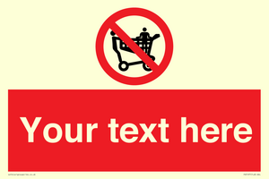 Custom No Climbing on Trolley Sign